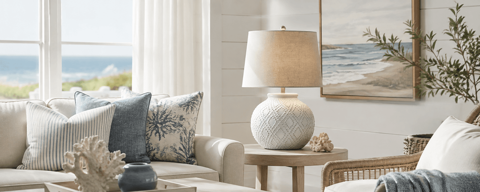 Warm minimalist home interior